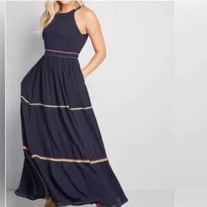 ModCloth Yes To Festive Maxi dress
